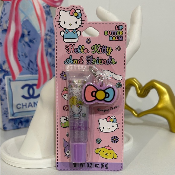 Hello Kitty Other - Hello Kitty Pink Lip Butter Balm with Bow Charm
